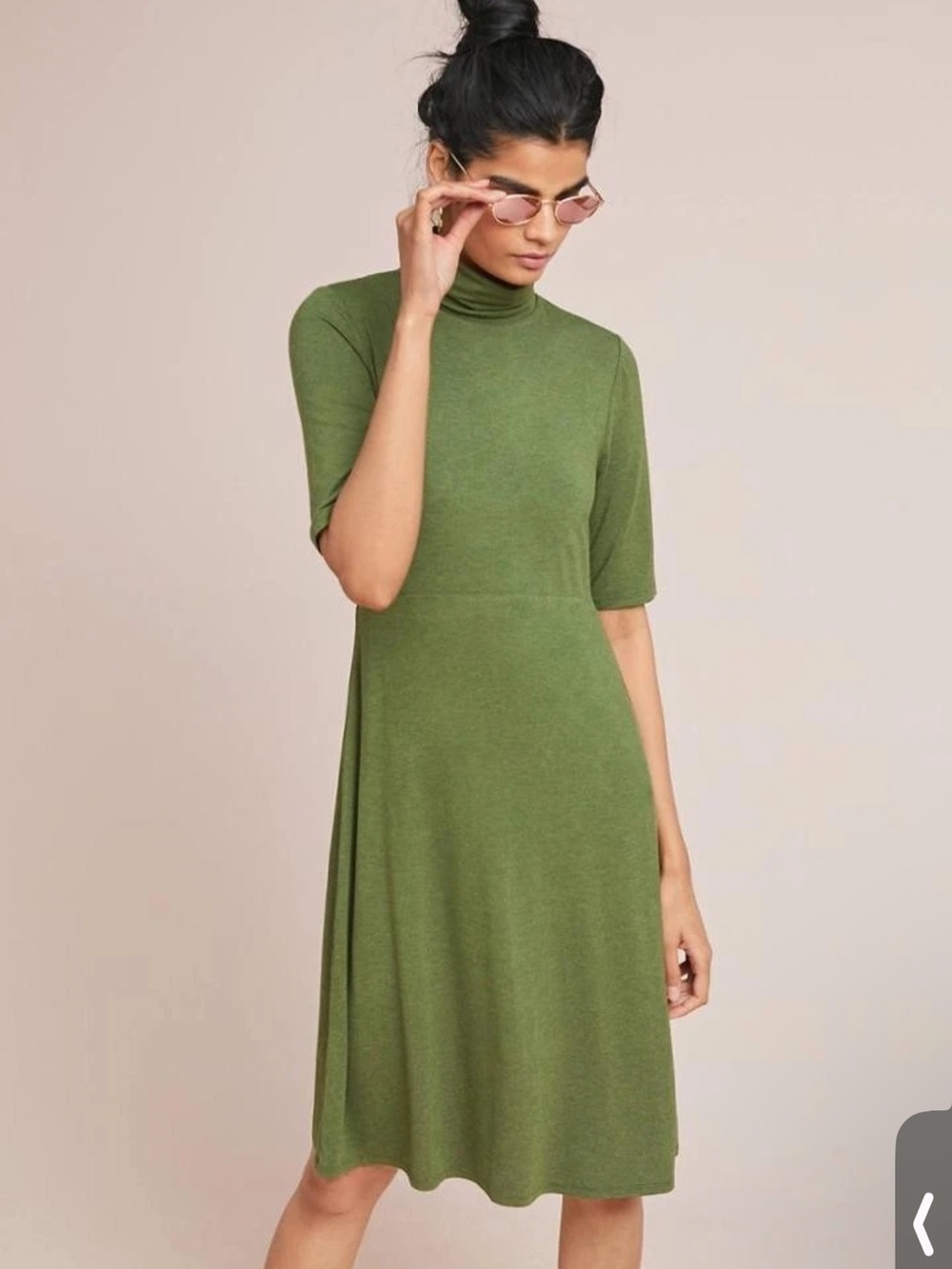 Ett Twa Anthropologie Coreyell Turtleneck Dress MIDI Dress - Size M